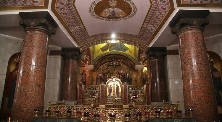 Придел на месте комнаты, где убили царскую семью