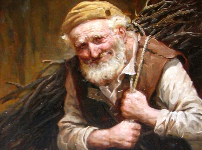 Решил старик набрать хвороста, чтобы отложить деньги на похороны