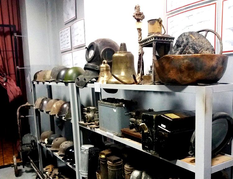 В отделе "Реликвии войны" находятся самые реальные "свидетели" обороны города