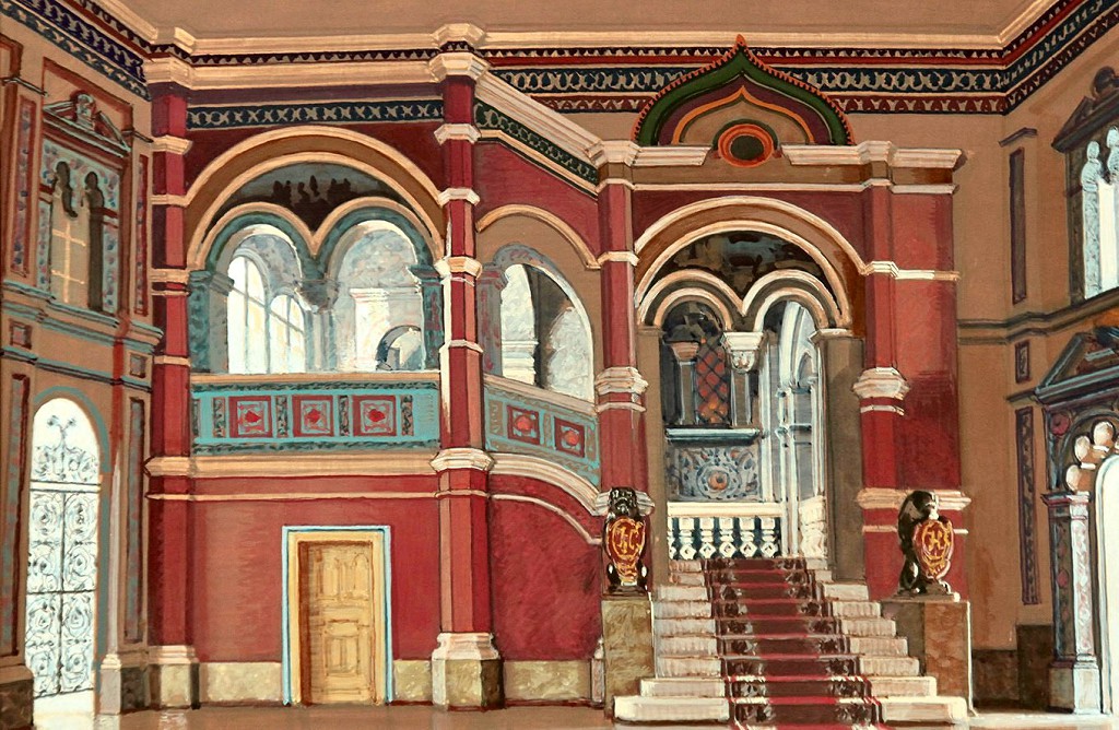 Сегодня Золотое крыльцо находится внутри дворцового комплекса