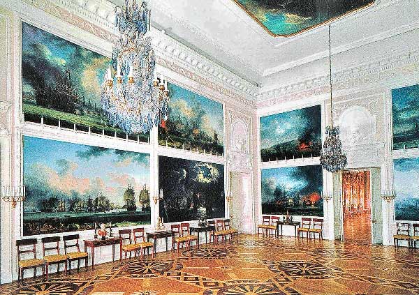 Чесменский зал Петергофского Петродворца