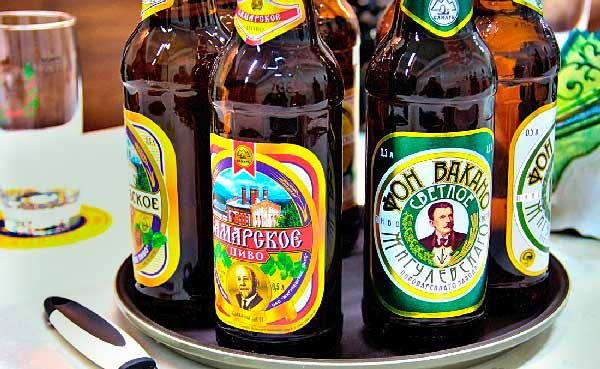 Продукция Жигулевского пивоваренного завода