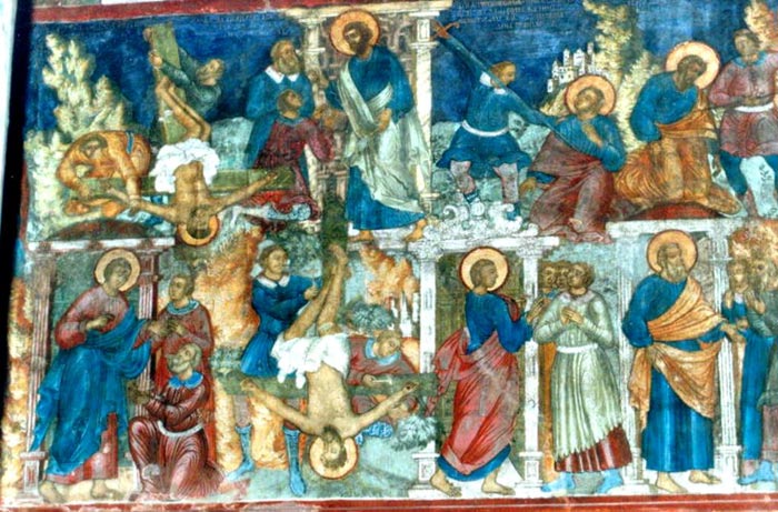 Сюжеты Деяний апостолов в росписи Рождественского храма