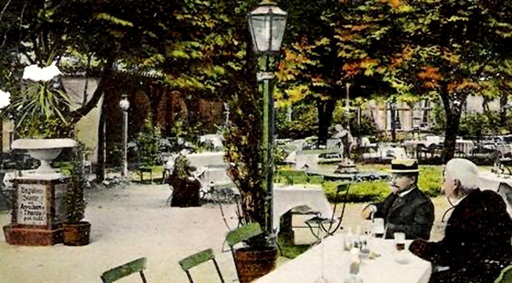 Парк отеля "Кронпринц" был самым популярным местом отдыха горожан