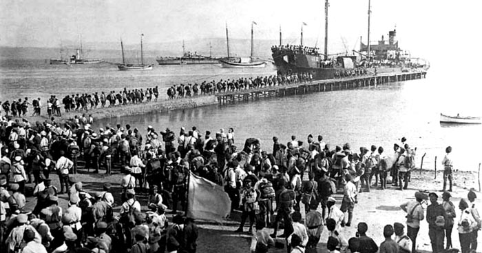 Во время эвакуации 1920 года не все представители "белого" движения смогли уехать