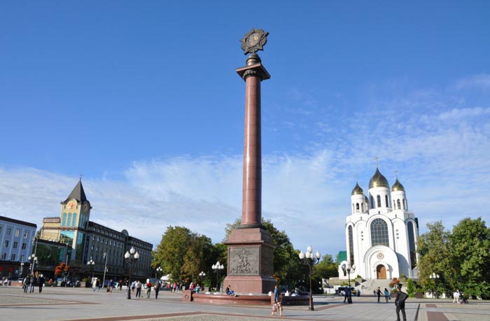 Триумфальная колонна в центре Калининграда