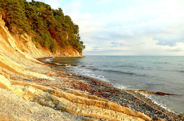 В Бухте Инал есть и дикие очень живописные берега