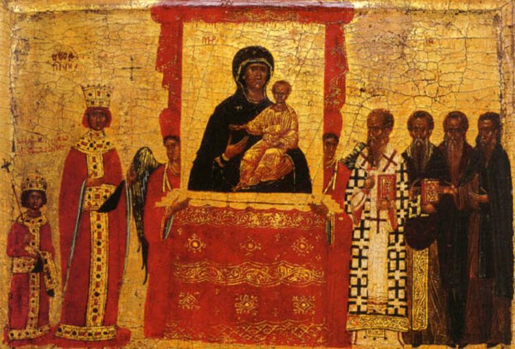 "Икона торжества" является праздничной иконой первого воскресения Великого поста