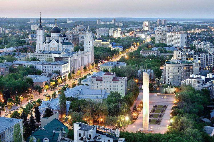 Вид на город Воронеж