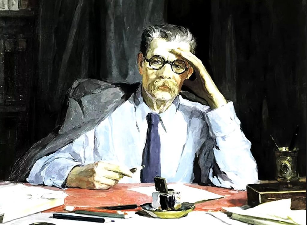 Сохранились портреты Горького, написанные Н.Пешковой