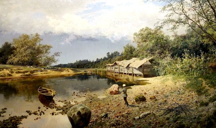 Пейзажи А.Киселева наполнены воздухом, светом и простором