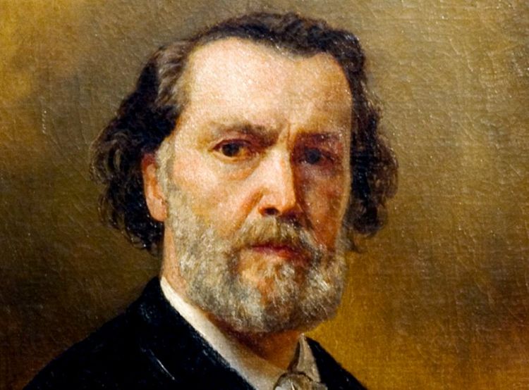 В.Шервуд имел анго-русские корни и был замечательным художников. Автопортрет