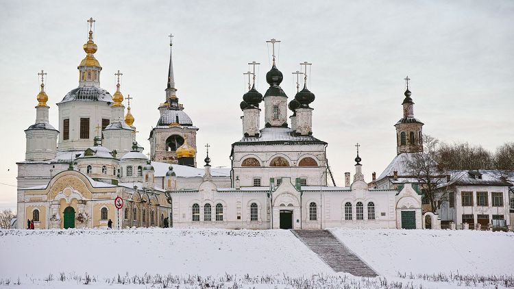 Архитектура Великого Устюга зимой